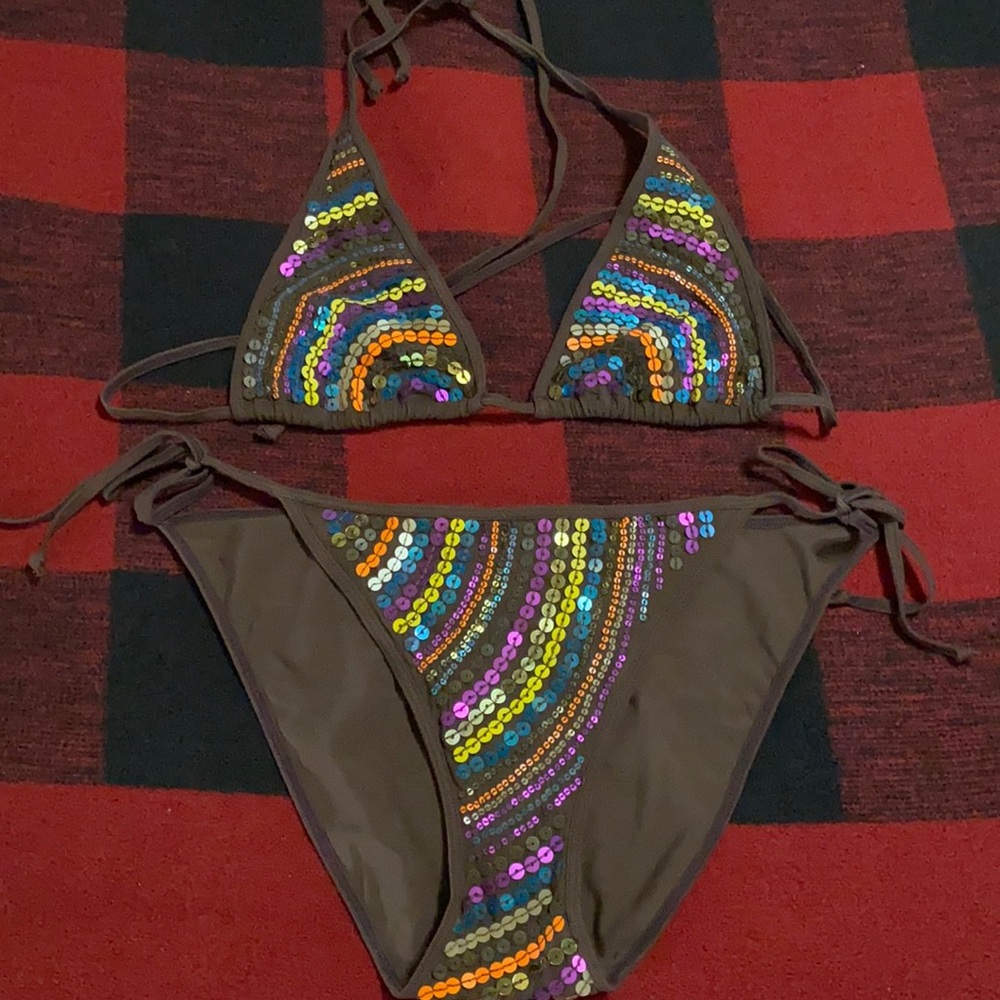 Itty bitty string bikini